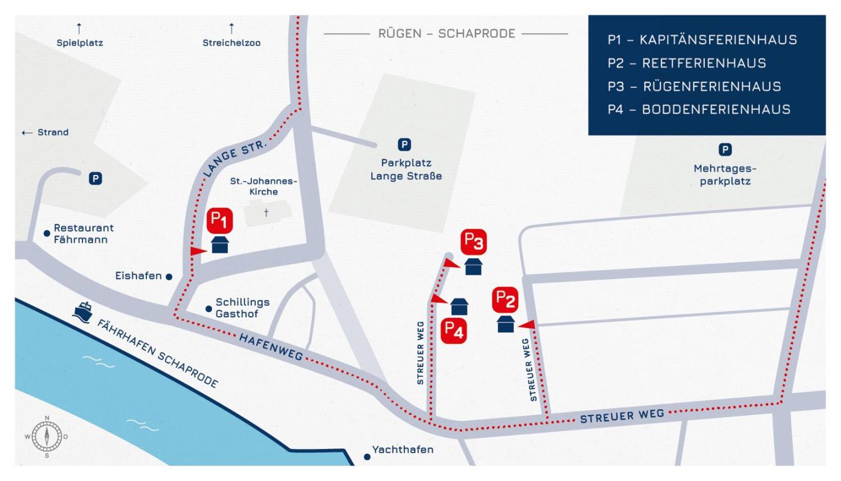 Ruegenferienhaus - Schaprode Hafen Eksteriør billede